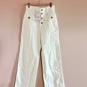 & Other Stories Organic Cotton Corduroy Workwear Trousers (NWT, Size 4)